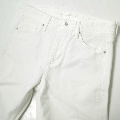 イージーンズ SLIM STRAIGHT コットン デニムパンツ