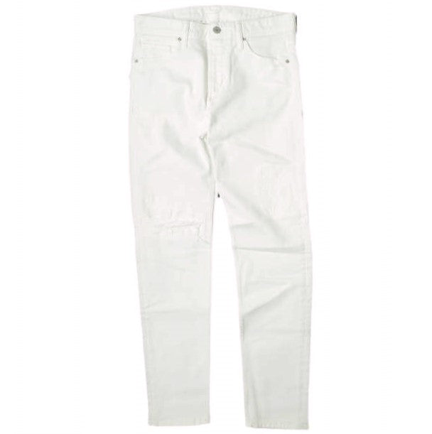 イージーンズ SLIM STRAIGHT コットン デニムパンツ