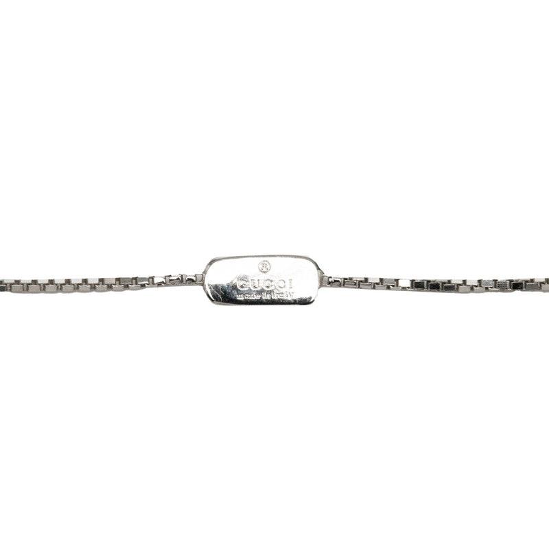 グッチ ハートモチーフ K18WG ダイヤモンドネックレス