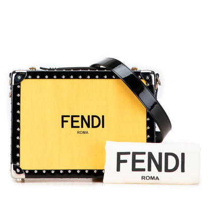 フェンディ ロゴ レザー エナメル 2WAY ショルダー バッグ