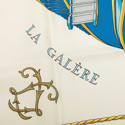 エルメス カレ90 VUE DU CARROSSE DE LA GALERE LA REALE クイーン シルク スカーフ