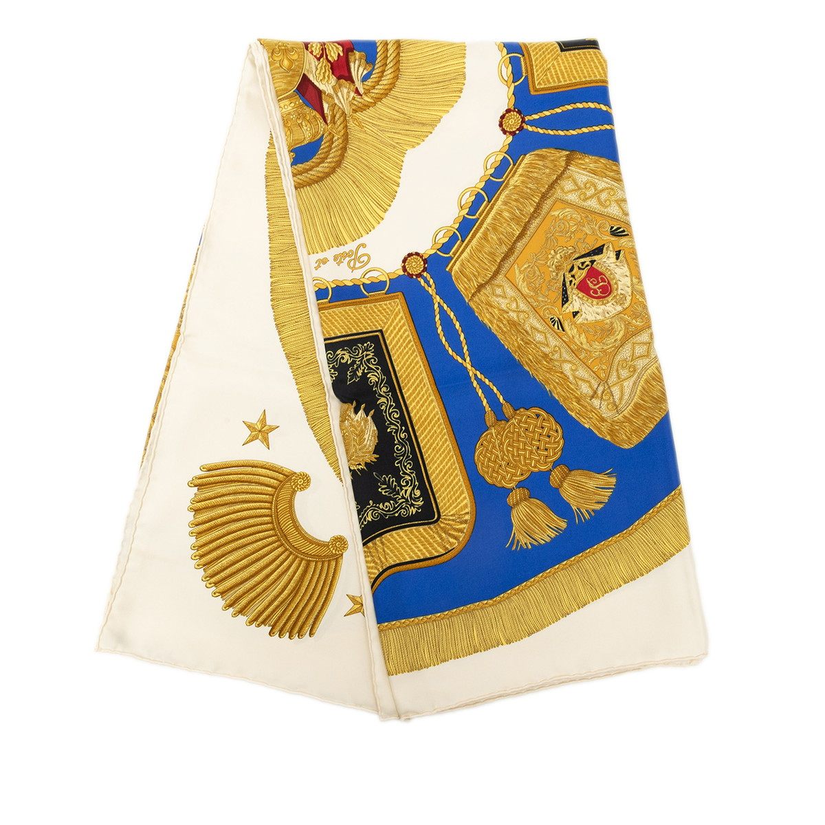 エルメス カレ90 Poste et Cavalerie シルクスカーフ