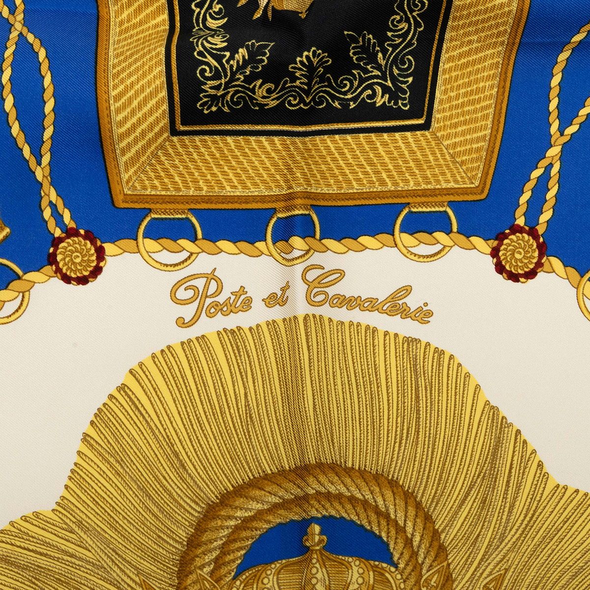 エルメス カレ90 Poste et Cavalerie シルクスカーフ