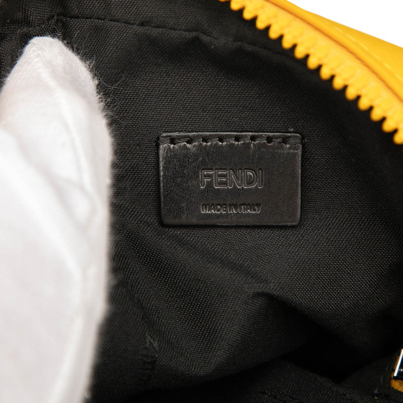 フェンディ FFロゴ ナイロン レザー ショルダーバッグ