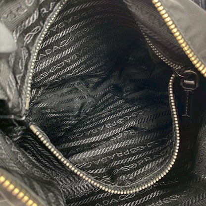 プラダ ナイロン レザー ショルダーバッグ