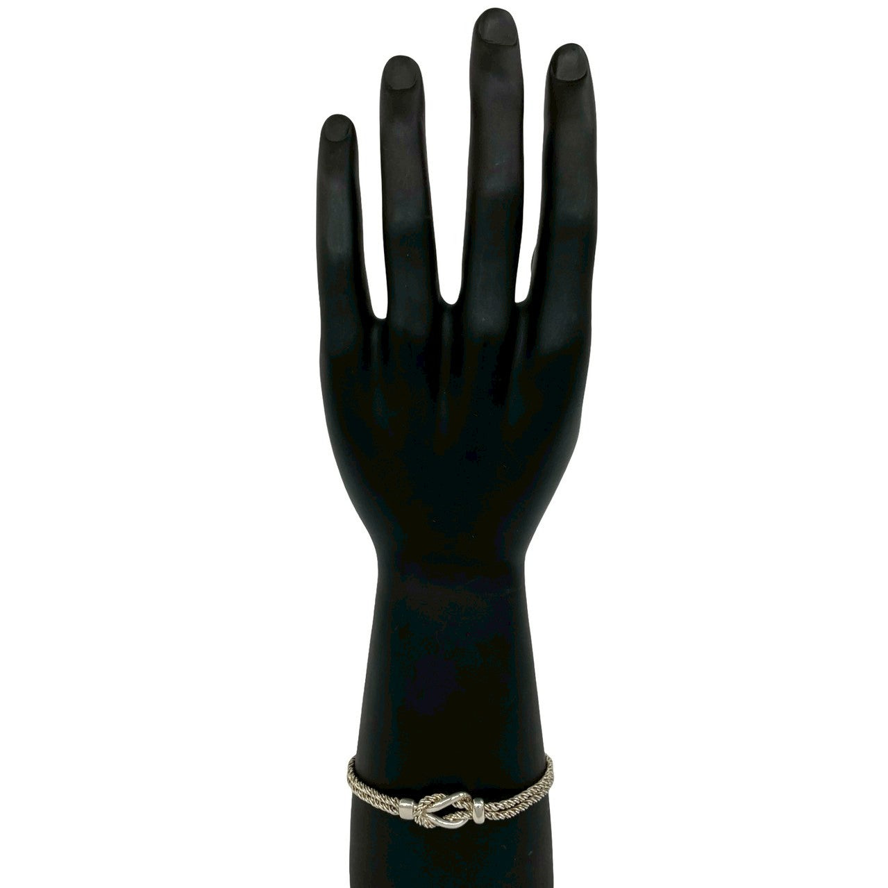 ティファニー シルバー ダブルロープ センターノット ブレスレット