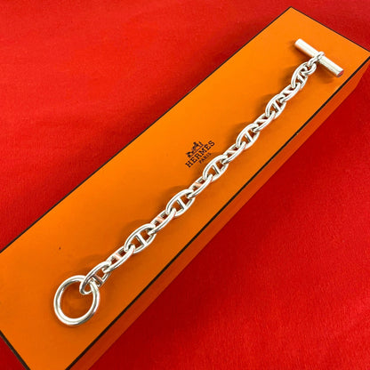 エルメス シェーヌダンクルGM シルバーブレスレット