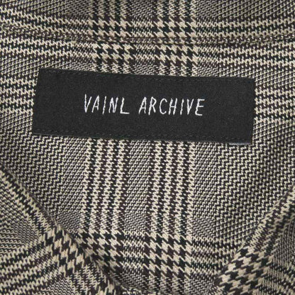 VAINL ARCHIVE グレン チェック 長袖 シャツ L