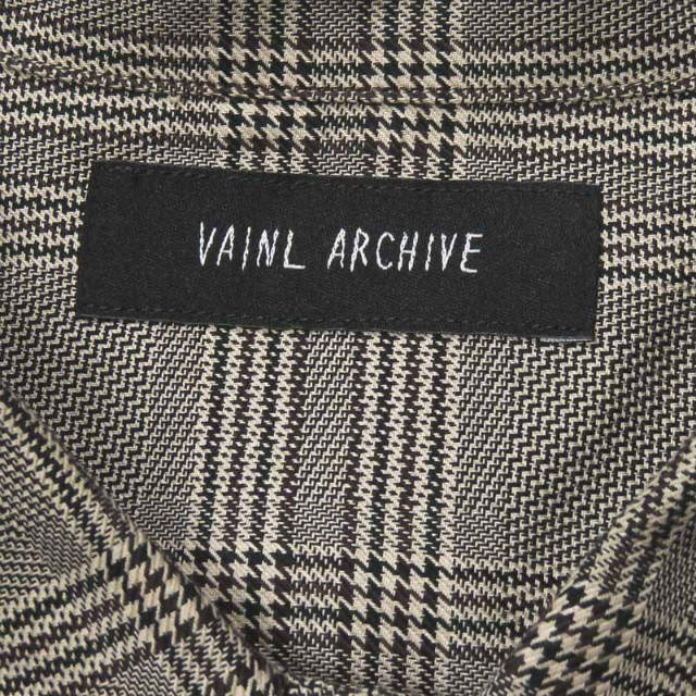 VAINL ARCHIVE グレン チェック 長袖 シャツ L