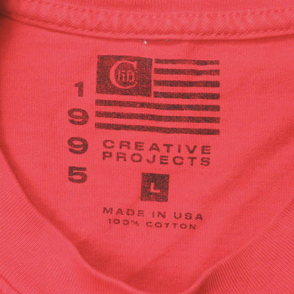 クリフ ロゴ L/S Tシャツ レッド コットン