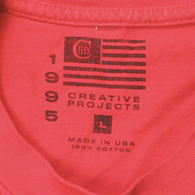 クリフ ロゴ L/S Tシャツ レッド コットン