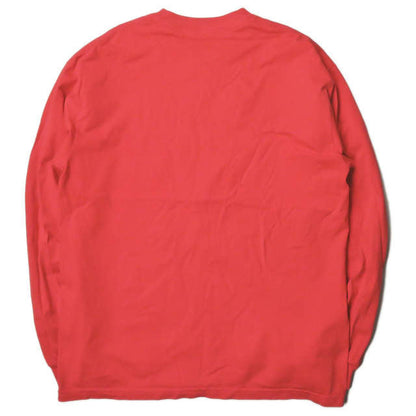 クリフ ロゴ L/S Tシャツ レッド コットン