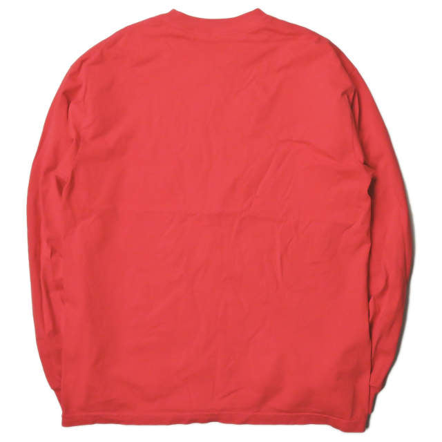 クリフ ロゴ L/S Tシャツ レッド コットン