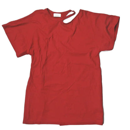 EARIH アシンメトリー T コットン Tシャツ