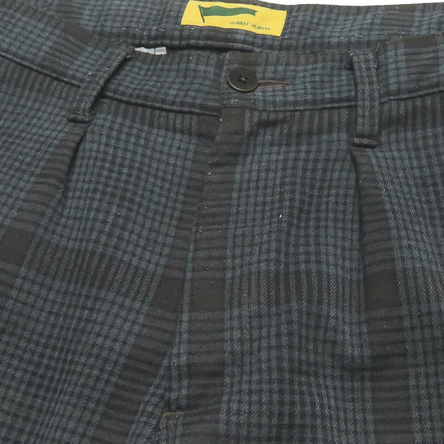 フレイフレイチェックフレアパンツ