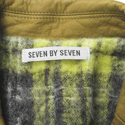 7x7 ウエスタン レザー ジャケット M ゴールド ヌバック