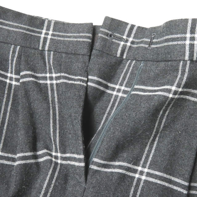 Demi-Luxe BEAMS ウィンドウペーン ワイド クロップド パンツ