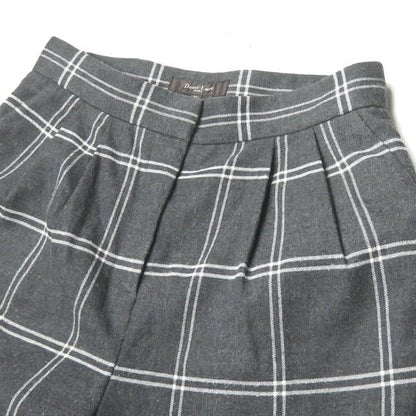 Demi-Luxe BEAMS ウィンドウペーン ワイド クロップド パンツ