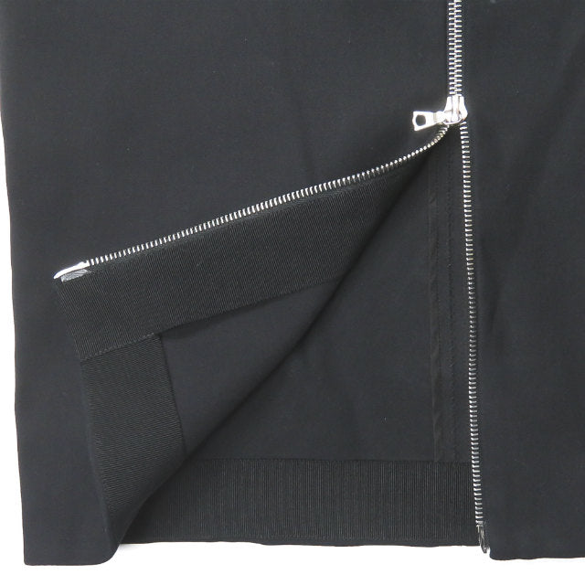 Drawer フロント ジップ タイト スカート コットン ストレッチ