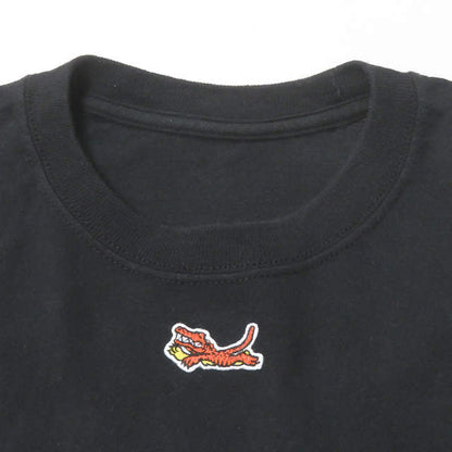 VEIL ロゴ 刺繍 長袖 Tシャツ ブラック