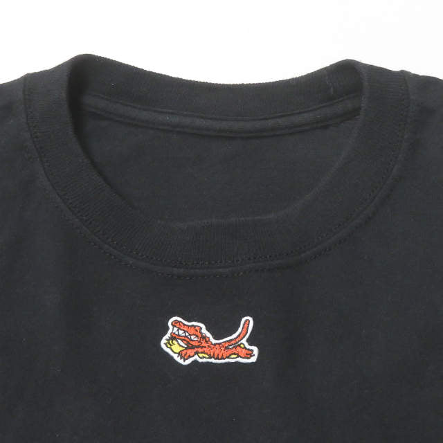 VEIL ロゴ 刺繍 長袖 Tシャツ ブラック