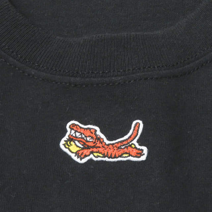 VEIL ロゴ 刺繍 長袖 Tシャツ ブラック