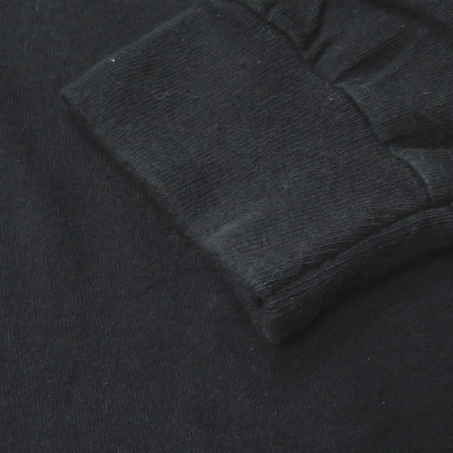 VEIL ロゴ 刺繍 長袖 Tシャツ ブラック