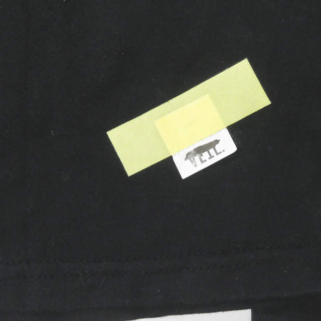 VEIL ロゴ 刺繍 長袖 Tシャツ ブラック