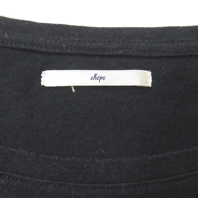 SHIPS ロゴ プリント コットン Tシャツ