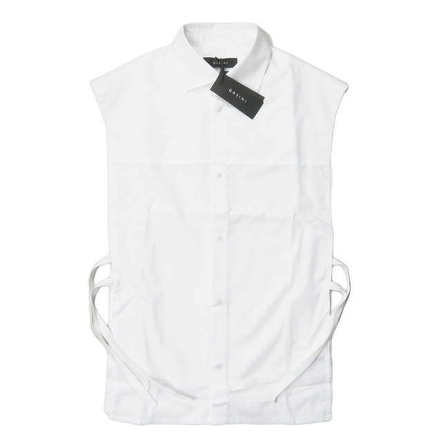 カシミ SOOK POPLIN BIB SHIRT コットンベスト