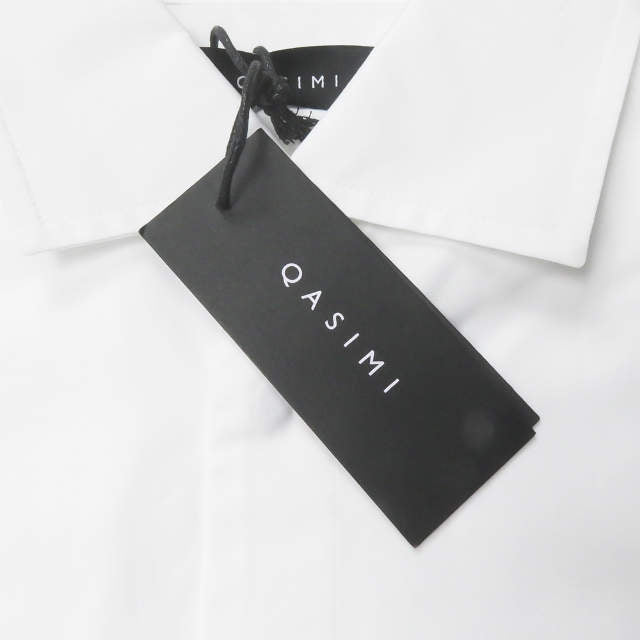 QASIMI SOOK ポプリン ビブ シャツ SH11 ホワイト