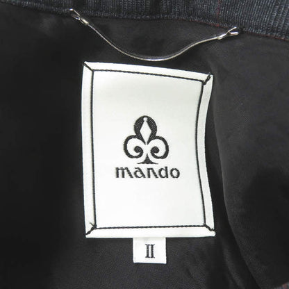 マンド ポリエステルレーヨンチェックカバーオールジャケット
