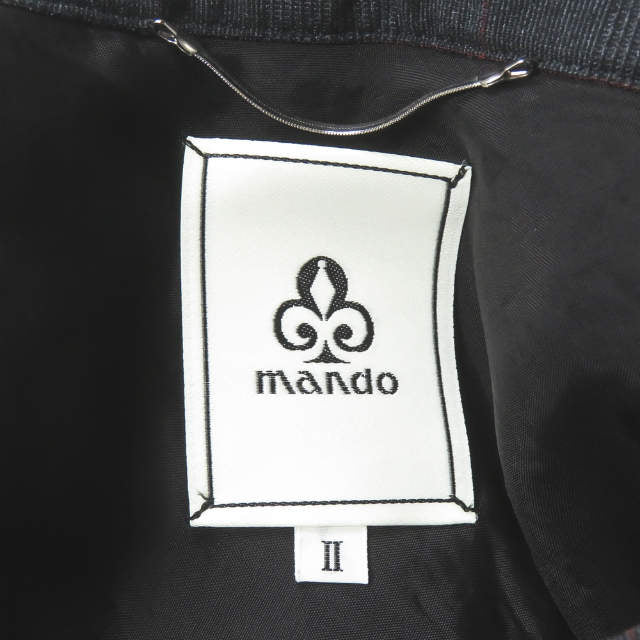 マンド ポリエステルレーヨンチェックカバーオールジャケット