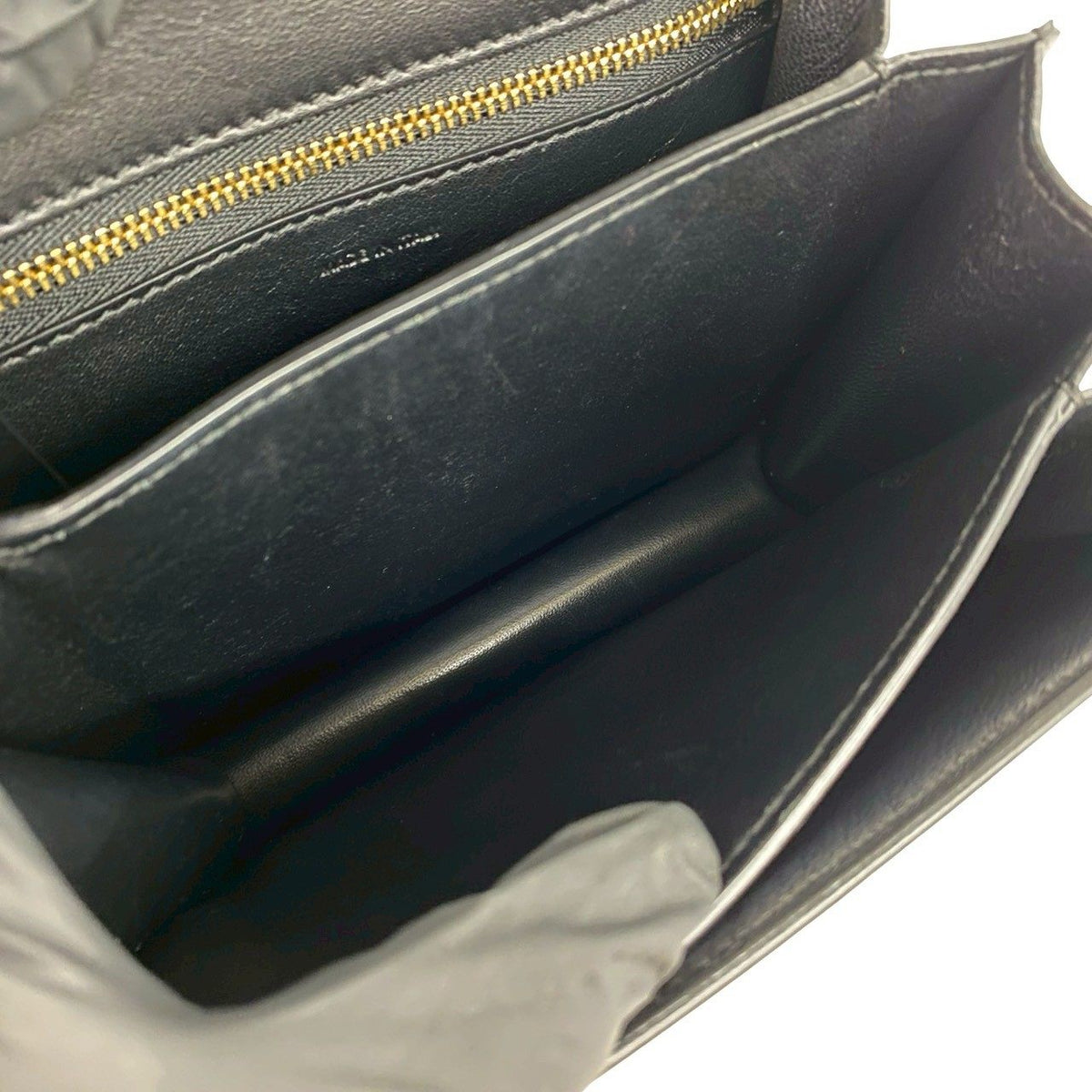 セリーヌ クラシックボックス レザーショルダーバッグ