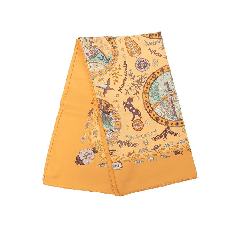 エルメス Escales Mediterraneennes シルク大判スカーフ