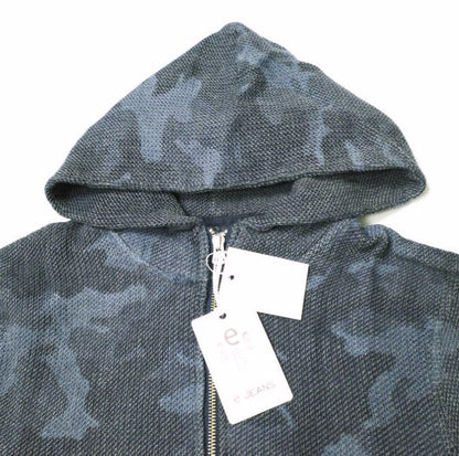 イージーンズ HONEYCOMB ZIP HOODIE コットン パーカー