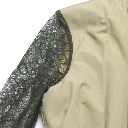 YOSHIYO レース スリーブ レイヤード ワンピース ドレス