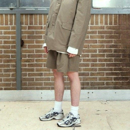 カミエルフォートヘンス PLEATED SUIT PANTS SHORTS コットン ショートパンツ