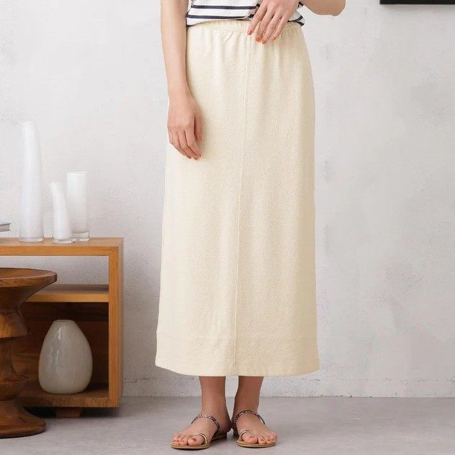 イレーヴ HIGH TWIST BOUCLE JERSEY スカート