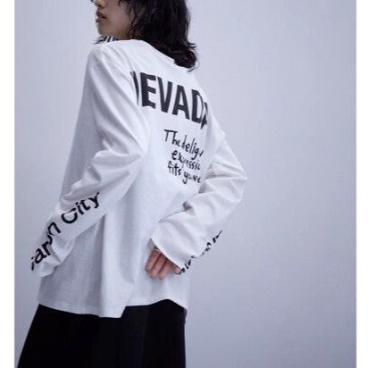 アダムエロペ コットン長袖Tシャツ