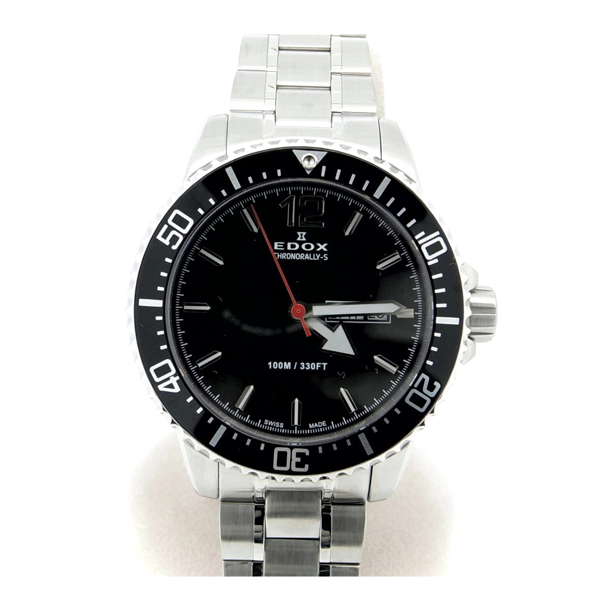 Edox クロノラリー S ステンレス スチール ウォッチ