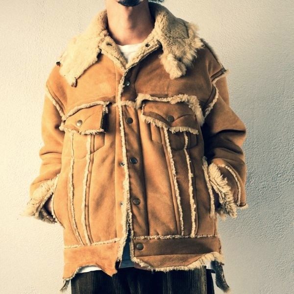 グッドカルマディベロップメント MOUTON TRUCKER JACKET LUKE シープスキンジャケット