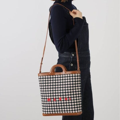 マルニ TROPICALIA DAISY CROSSBODY コットン カーフレザー 2wayショルダーバッグ