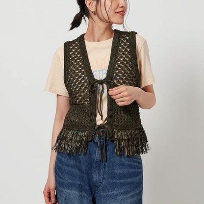 BEAUTY&YOUTH UNITED ARROWS 2way フリンジ ベスト