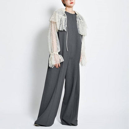 CITYSHOP ジップ ジャンプスーツ ポリエステル ジャンプスーツ