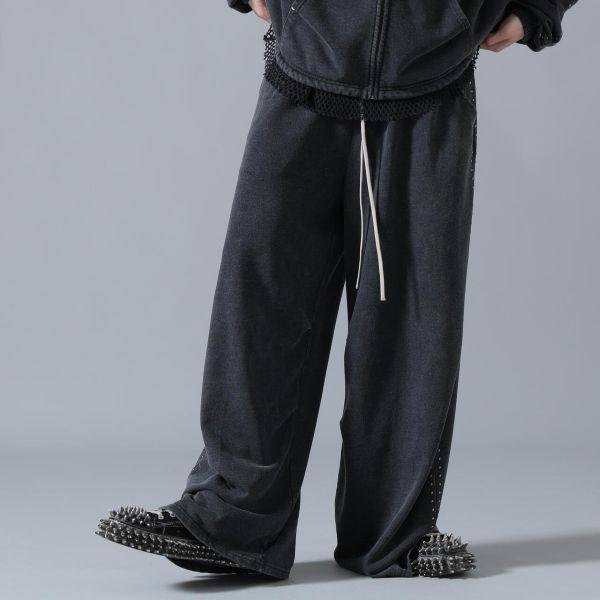 ダンケシェーン STUDS SWEAT PANTS 裏毛スウェットパンツ 限定