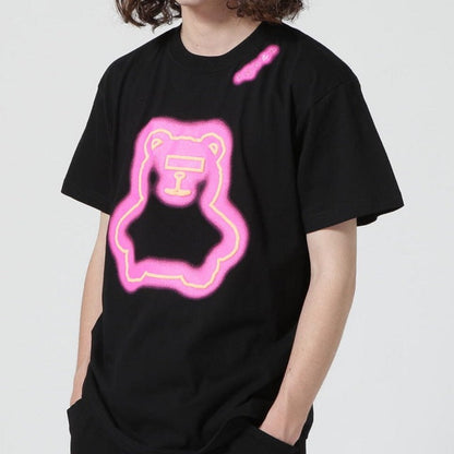 STUD MUFFIN ネオン ベア コットン Tシャツ