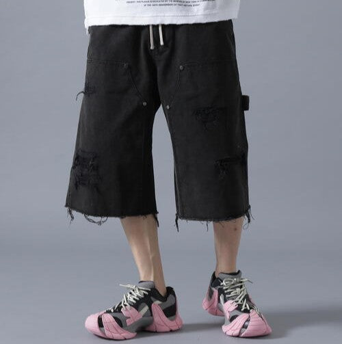 ダンケシェーン DAMAGE DUCK WKNEE SHORTS コットンショーツ