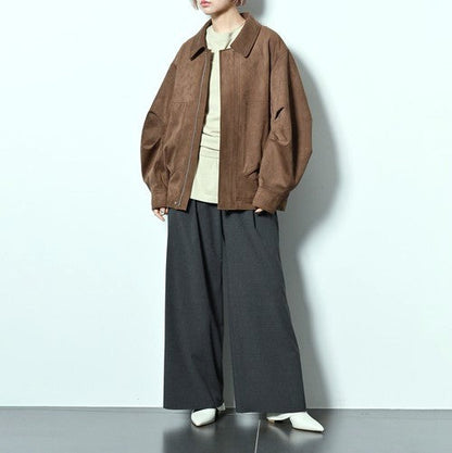 シティショップ FAUX SUEDE VOLUME BLOUSON フェイクスエードジャケット