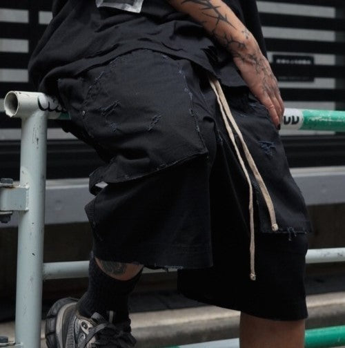 FR(13)NDS RIP SHORTS コットンショーツ